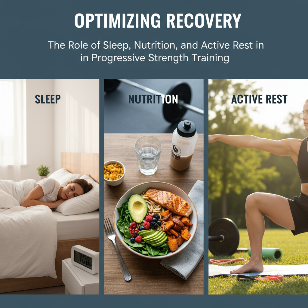 Image about Optimizing Recovery: The Role of Sleep, Nutrition, and Active Rest in Progressive Strength Training